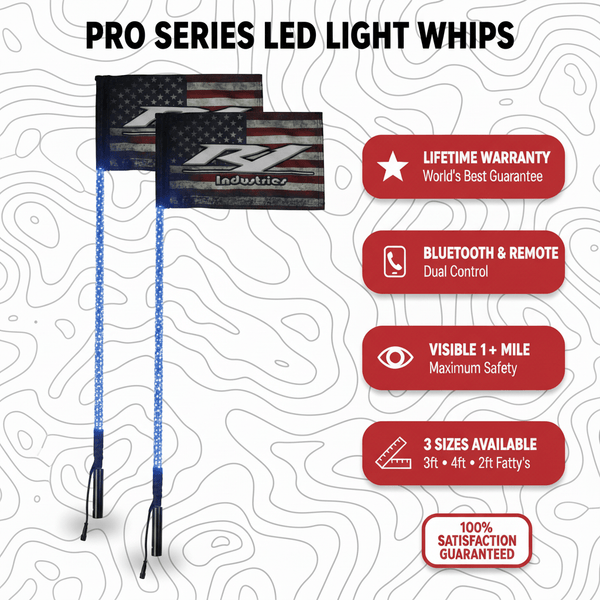 Pro Series LED Light Whips – World's Best Lifetime Warranty | 2ft Fatt ...
