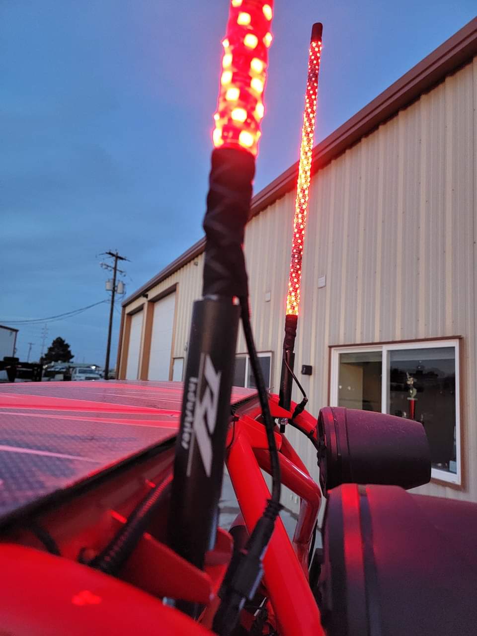 R1 Industries LED Whips Pro Series LED Light Whips – World's Best Lifetime Warranty | 2ft Fatty, 3ft & 4ft | Pair