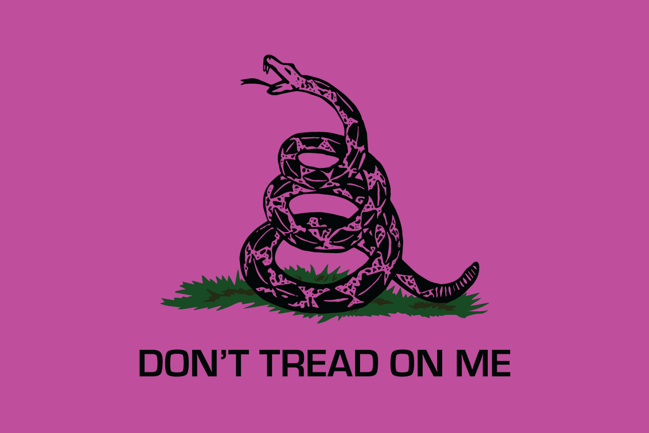 Gadsden | Don't Tread On Me - Whip Flag - Magenta